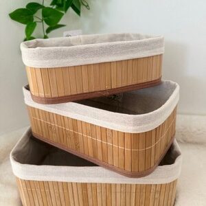 AROW 3’LÜ BAMBU SEPET