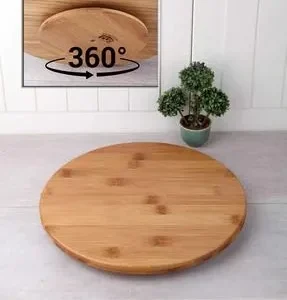 DÖNER TABANLI BAMBU SUNUMLUK