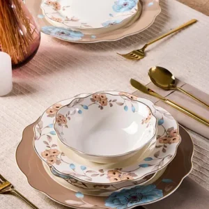 PEROTTİ FLORE BONE PORSELEN 24 PARÇA YEMEK TAKIMI