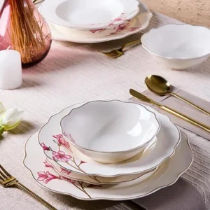 PEROTTİ PEARY BONE PORSELEN 24 PARÇA YEMEK TAKIMI