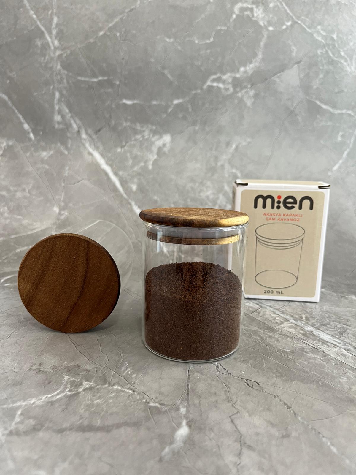 AKASYA KAPAKLI CAM KAVANOZ 200 ML