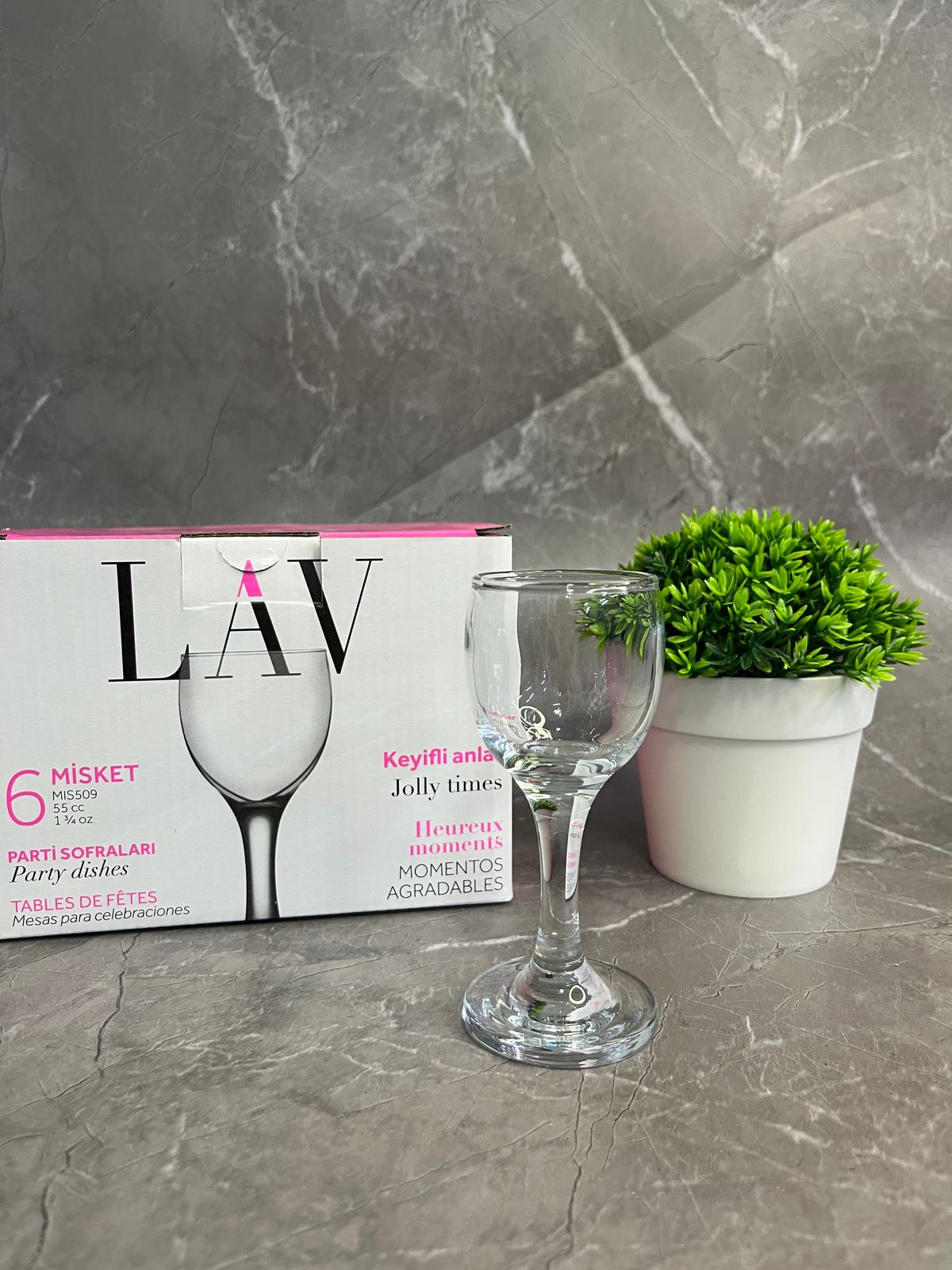 LAV 6’LI MİSKET KADEH KAHVE YANI