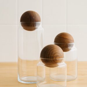 3LÜ TOP KAPAKLI CAM KAVANOZ