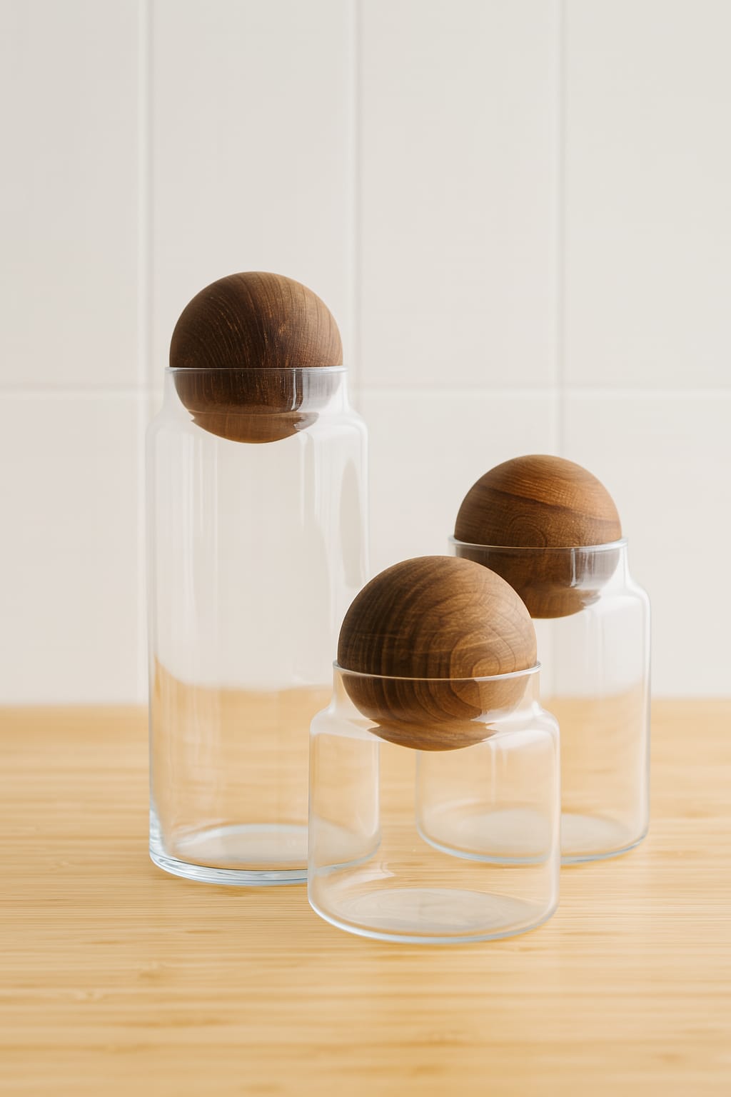 3LÜ TOP KAPAKLI CAM KAVANOZ