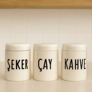 MİEN KAVANOZ SETİ PORSELEN