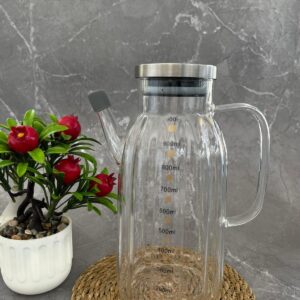 MİEN METAL KAPAKLI CAM YAĞDANLIK 1000 ML