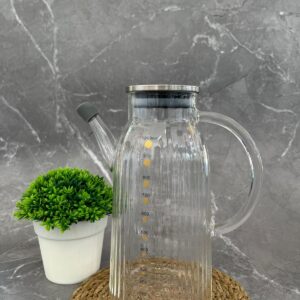 MİEN METAL KAPAKLI CAM YAĞDANLIK 1000 ML