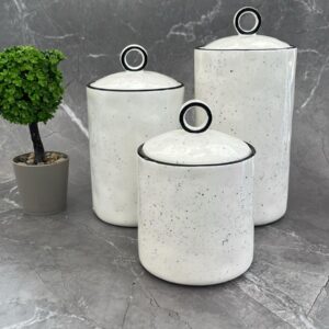 MİEN KAPAKLI PORSELEN BAHARATLIK SETİ