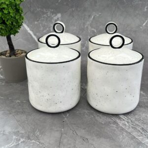 MİEN KAPAKLI PORSELEN BAHARATLIK SETİ