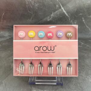 AROW FİGÜRLÜ GÜMÜŞ TATLI ÇATALI