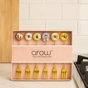 AROW FİGÜRLÜ GOLD TATLI ÇATALI