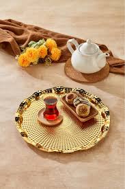 AROW RÖLYEFLİ METAL SUNUM TEPSİSİ