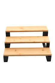 MİEN BAMBU SİYAH 3 KATLI STAND