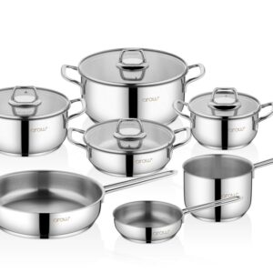 AROW ARGOS 11 PARÇA ÇELİK TENCERE SETİ