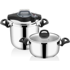 FALEZ VENTO 4+7 LİTRE DÜDÜKLÜ TENCERE SETİ