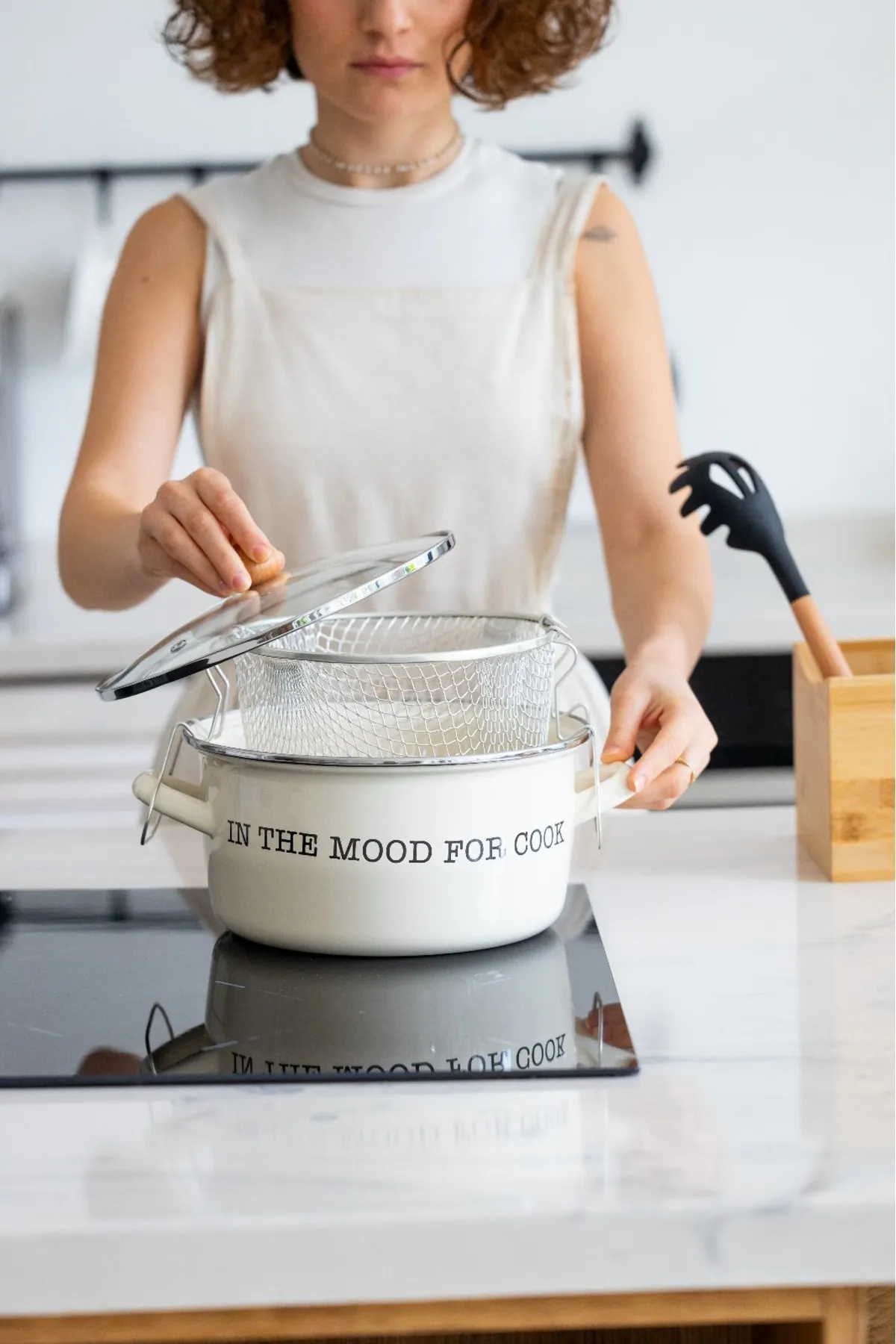 MİEN EMAYE KIZARTMA TENCERESİ