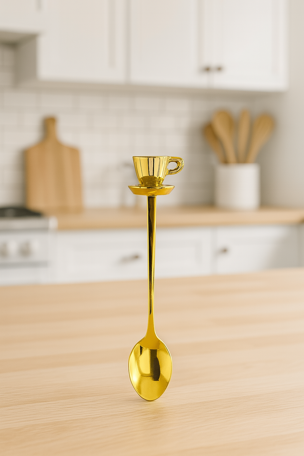 AROW GOLD FİNCAN FİGÜRLÜ ÇAY KAŞIĞI