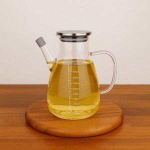 MİEN METAL KAPAKLI CAM YAĞDANLIK