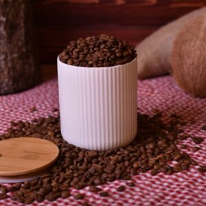 MANTİA BAMBU KAPAKLI PORSELEN KAVANOZ