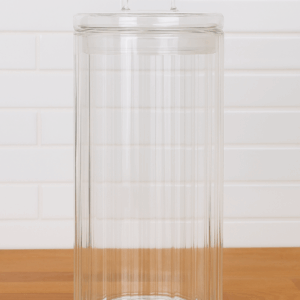 MİEN LİNE ÇİZGİLİ CAM KAPAKLI KAVANOZ